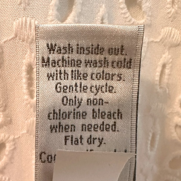 LC Lauren Conrad Marshmallow Off White Lace Bodice Cap Sleeve Fit & Flare Dress - Picture 6 of 7